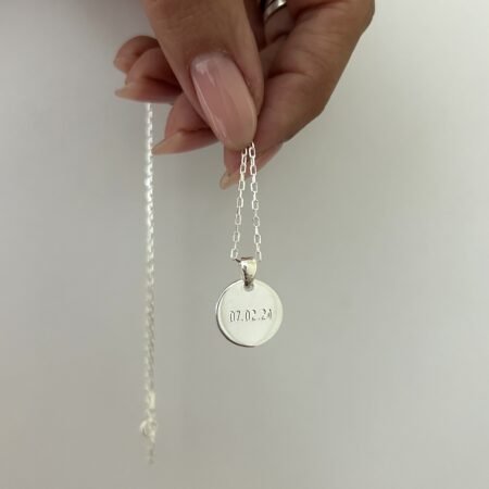 Cadena con medalla para personalizar plata 925