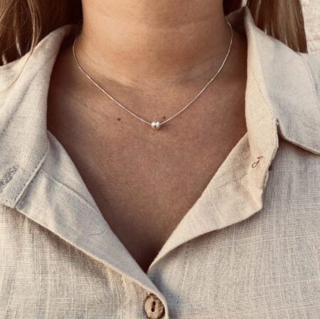 Cadena con esfera M plata 925