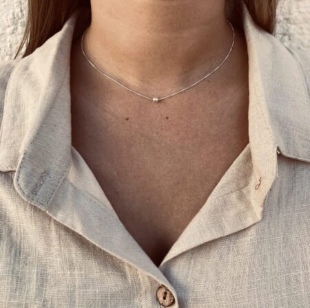 Cadena con esfera S plata 925
