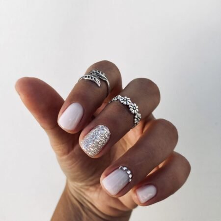 Anillo midi/pie margarita Plata 925