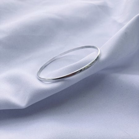Esclava media caña 3 mm Plata 925