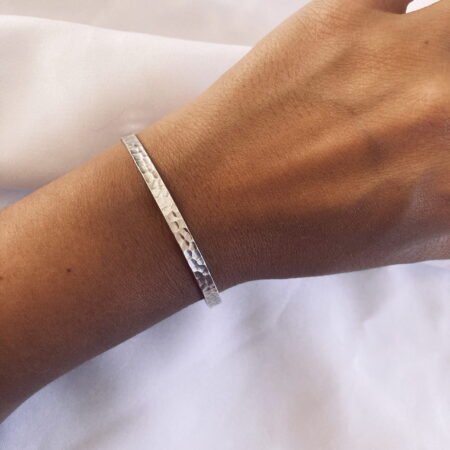 Esclava texturada 4 mm Plata 925