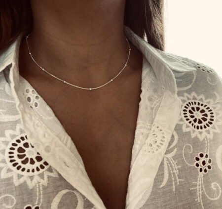 Colgante Veneciana con bolitas Plata 925