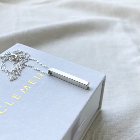 Colgante barrita personalizada plata 925