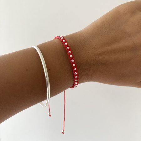 Pulsera hilo rojo plata 925