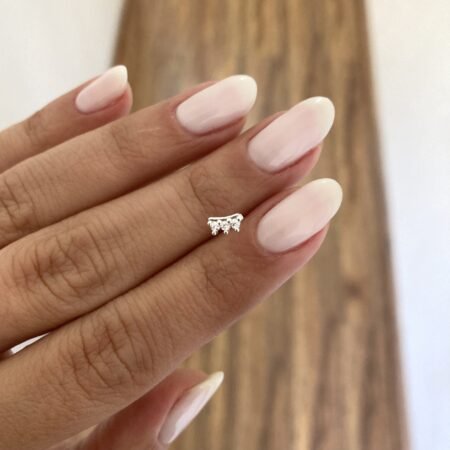 Miniatura cubic triángulos plata 925