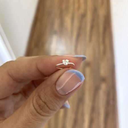Arito cierre piercing corazón plata 925