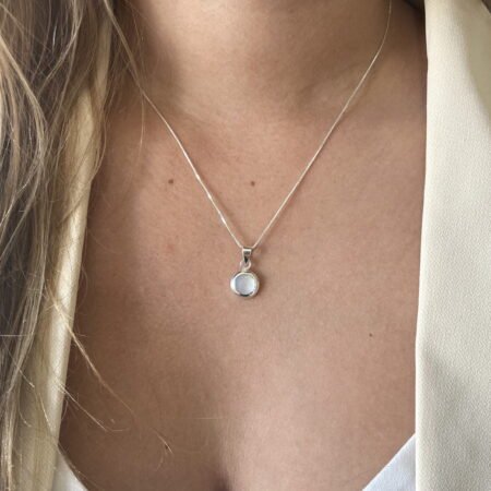 Colgante dije nácar plata 925