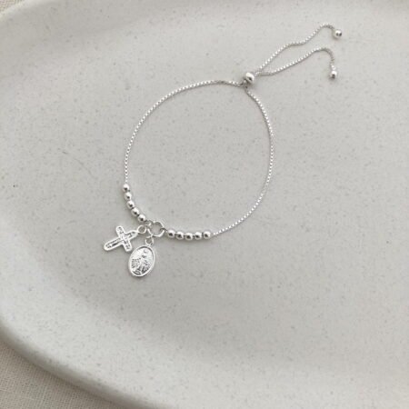 Pulsera virgen Milagrosa plata 925