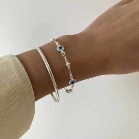 Pulsera ojo turco plata 925