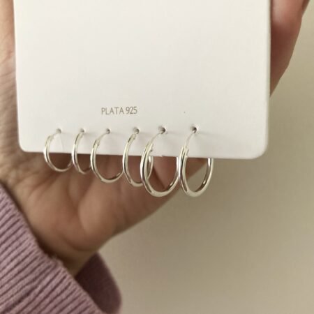 Pack aros básicos plata 925