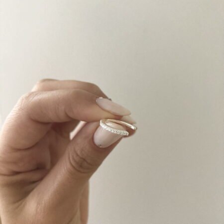 Cuff cubic basic plata 925