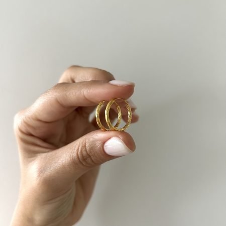 Aros Tokio L acero gold