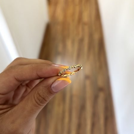 Anillo Malaga baño de oro 18k