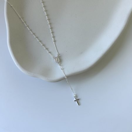 Rosario virgen Milagrosa Plata 925