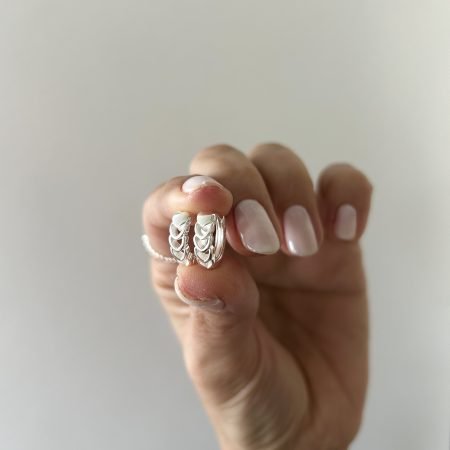 Aros cuore plata 925