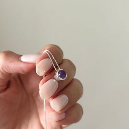 Colgante dije amatista plata 925