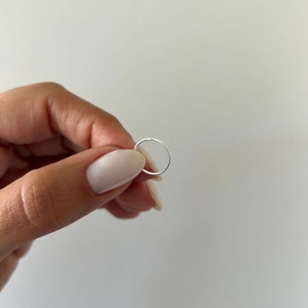 Aro piercing basic 12 mm plata 925