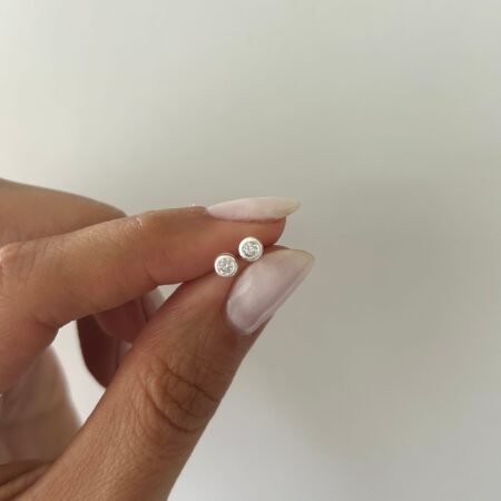 Caravanas puntos de luz S plata 925