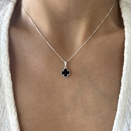 Colgante trebol plata 925
