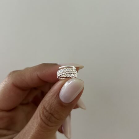 Cuff triple con cubic plata 925