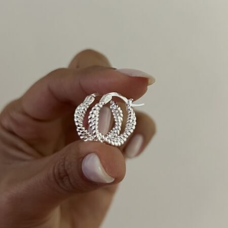 Aros torneados deluxe plata 925