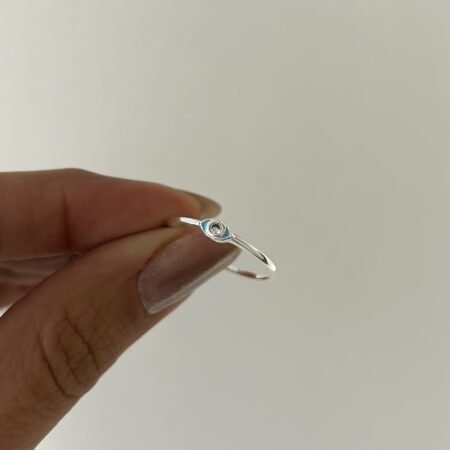 Anillo mini ojito plata 925