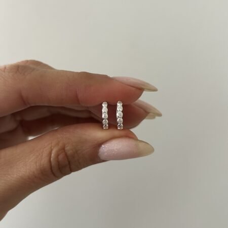 Aros mini barcelona 12 mm plata 925