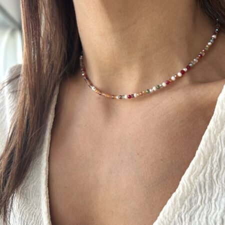 Choker cristalitos plata 925