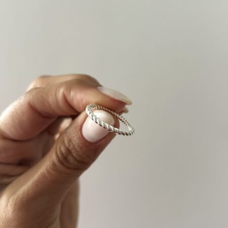 Anillo soga plata 925