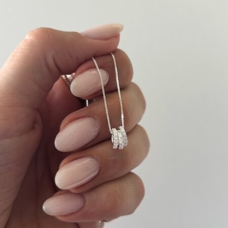 Colgante triple dona plata 925