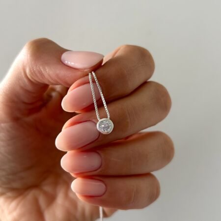Colgante punto de luz 5 mm plata 925