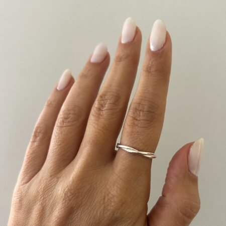 Anillo torneado plata 925