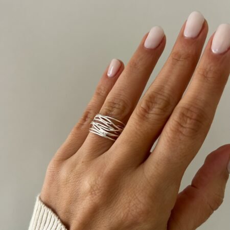 Anillo nido plata 925