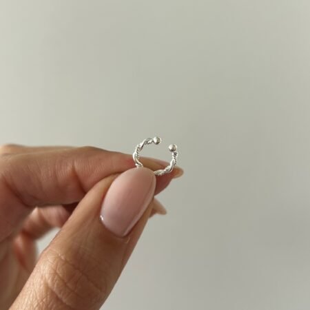 Cuff basic torneado plata 925