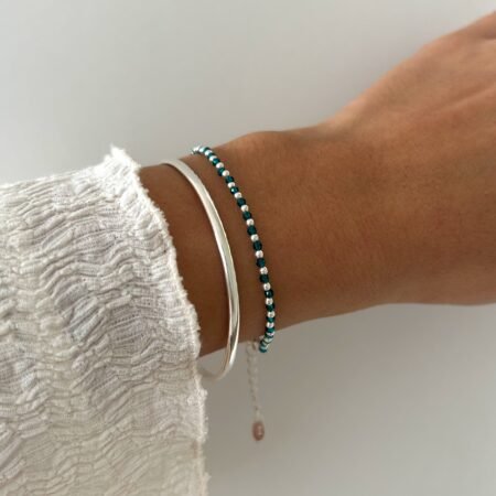 Pulsera piedra topacio Blue plata 925
