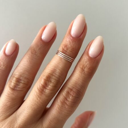 Anillo midi tres lineas plata 925