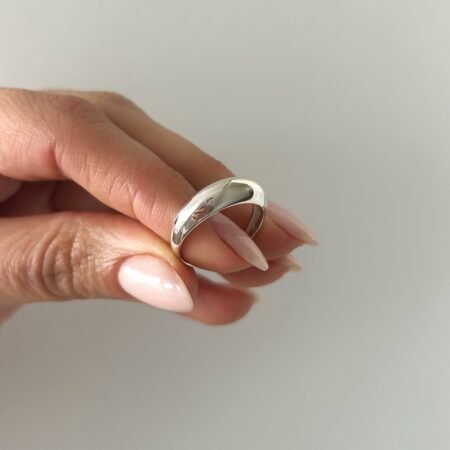 Anillo bombé plata 925