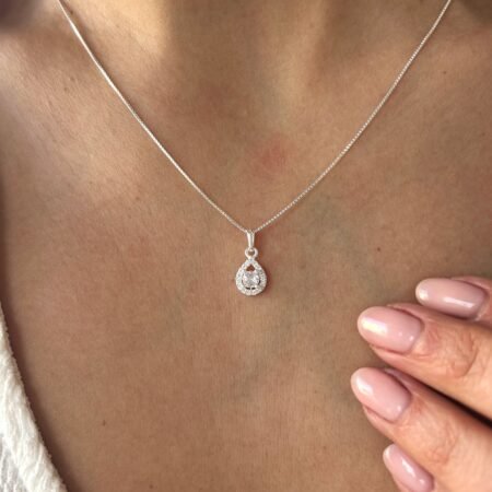 Colgante shine gota plata 925