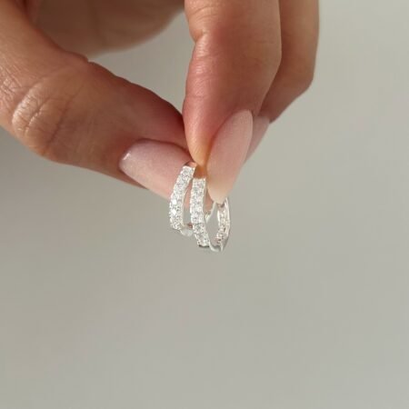 Aros cubic basic 14 mm plata 925