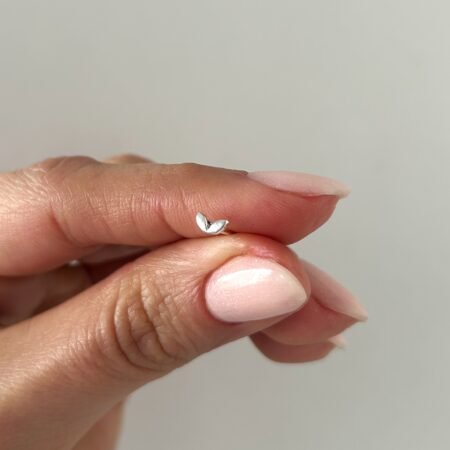 Mini dos hojitas plata 925