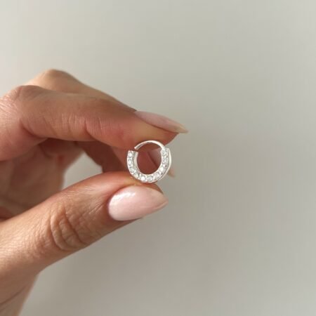 Aro piercing California plata 925