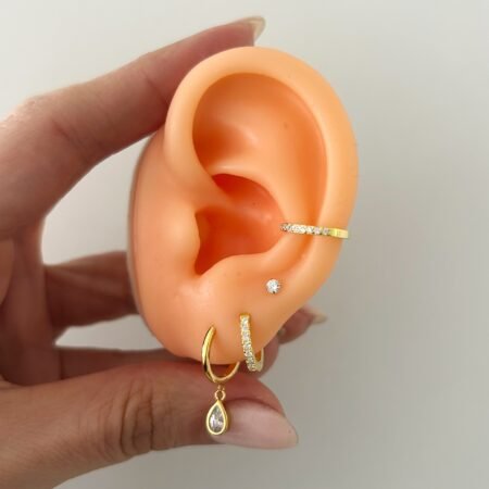 Mix circonias plata 925 & baño de oro 18 k