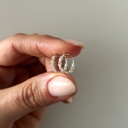 Aros Canadá 12 mm plata 925