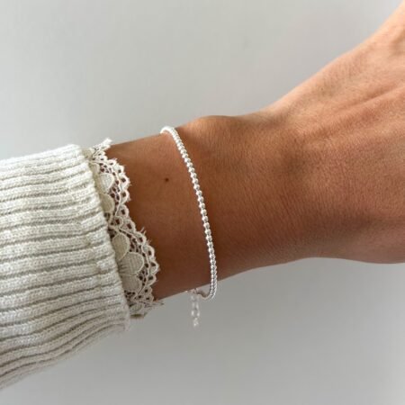Pulsera bolitas S plata 925