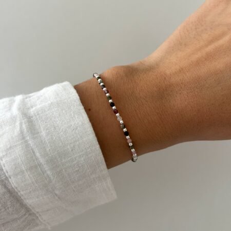 Pulsera mix de piedras naturales plata 925
